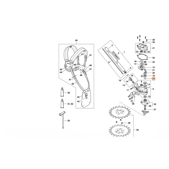 STIHL  Pierścień zabezpieczający 20x1 9455 621 2149
